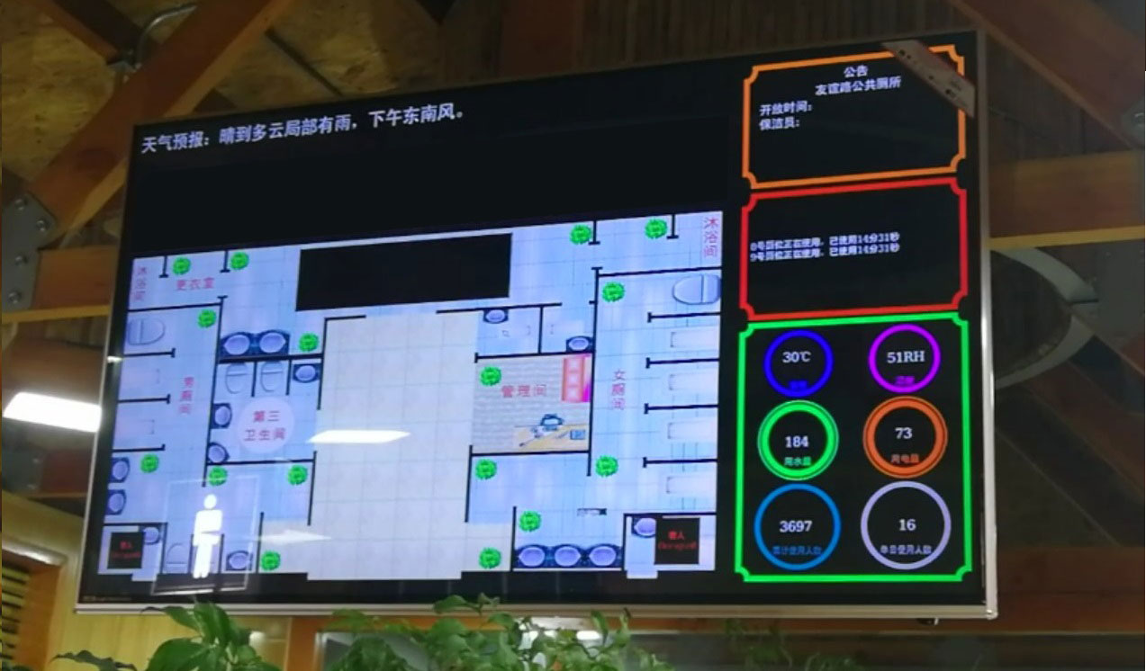 智能化公厕厕所智能显示系统